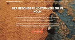 Desktop Screenshot of koelnerkostuemwerkstatt.de